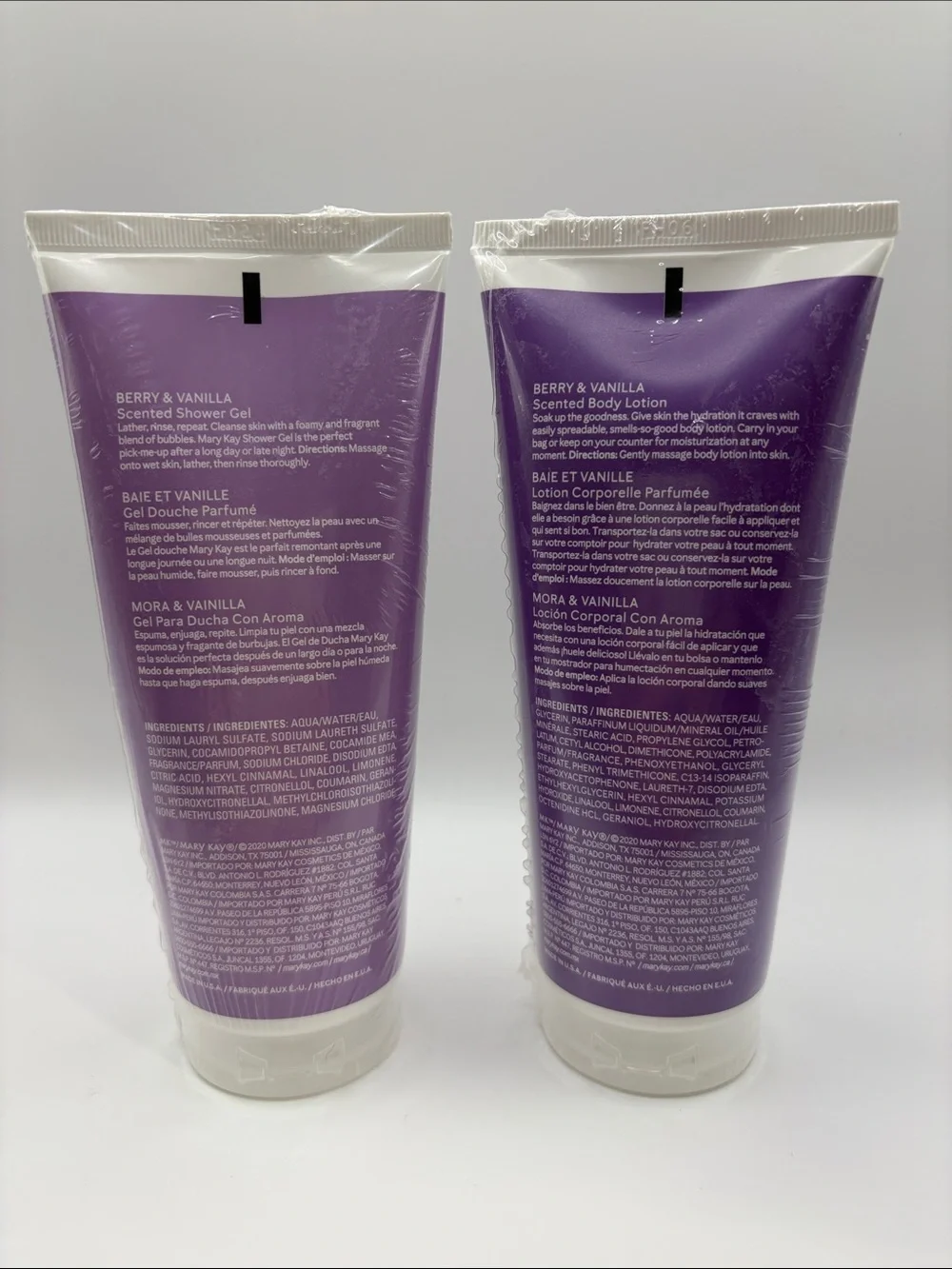 Mary Kay Berry & Vanilla Shower Gel and Body Lotion